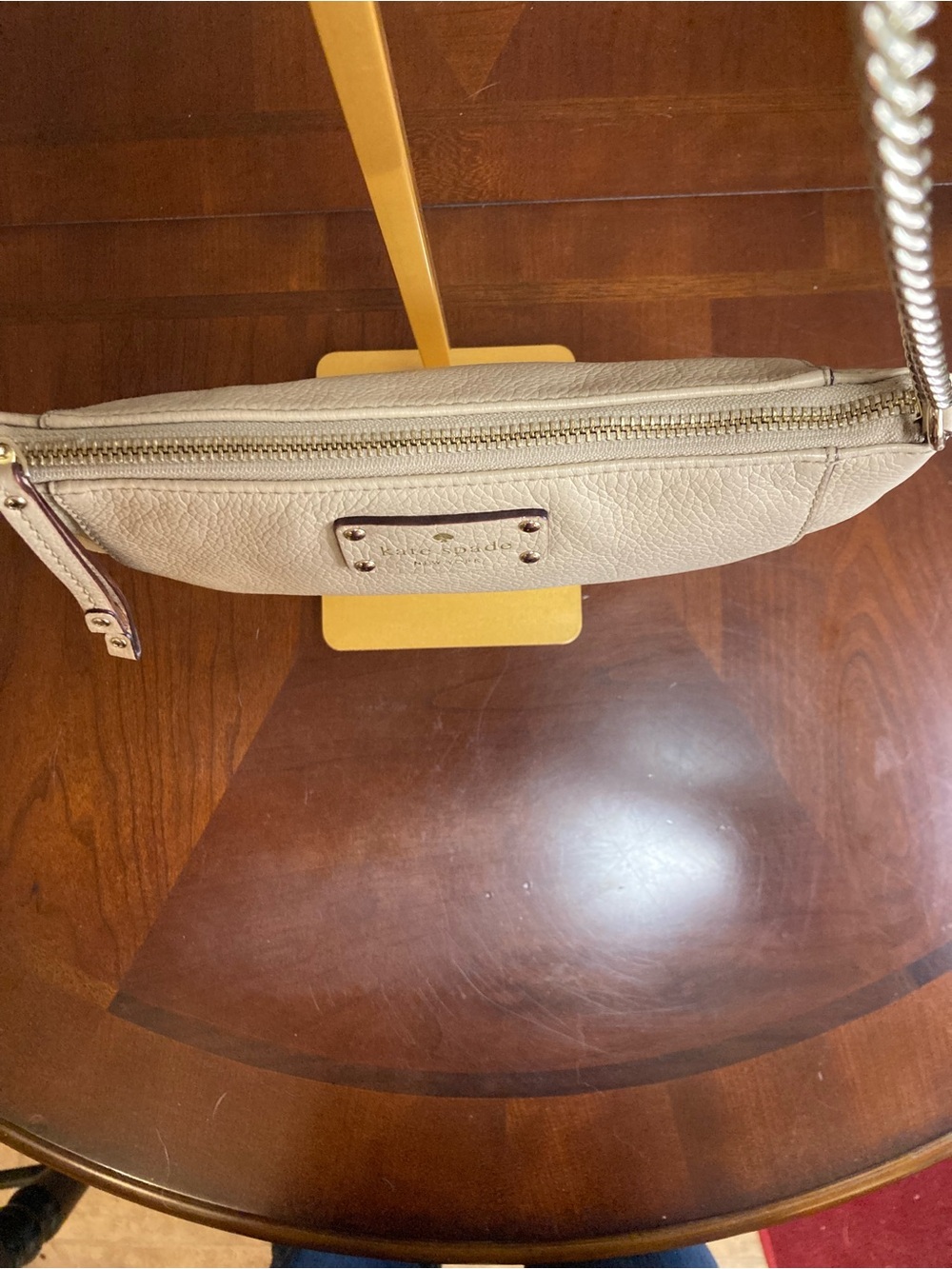 Kate Spade Berkshire Road Adela |Taupe Pebbled Leather Shoulder Bag - Picture 6 of 15